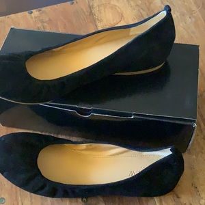 JCREW Anya suede Flats 10 Black